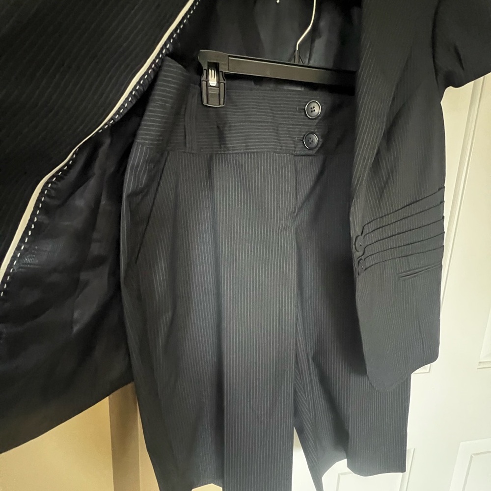 The Limited Black Pinstripe Suit Set